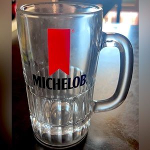 Vintage Michelob Clear Glass Beer Mug 1970’s